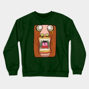 Monster Face Crewneck Sweatshirt